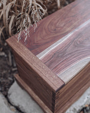 Load image into Gallery viewer, Walnut Mini Blanket Chest
