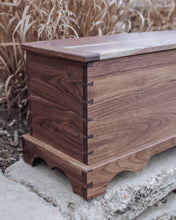 Load image into Gallery viewer, Walnut Mini Blanket Chest
